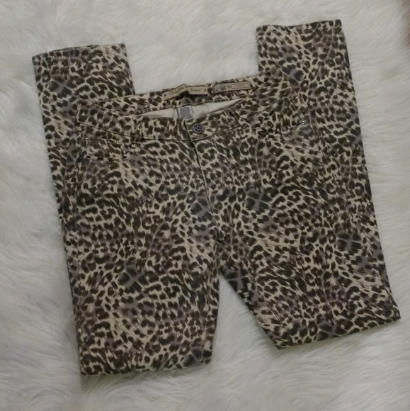 Cheetah Print Vanilla Star Skiny Jeans - Picture 7 of 11